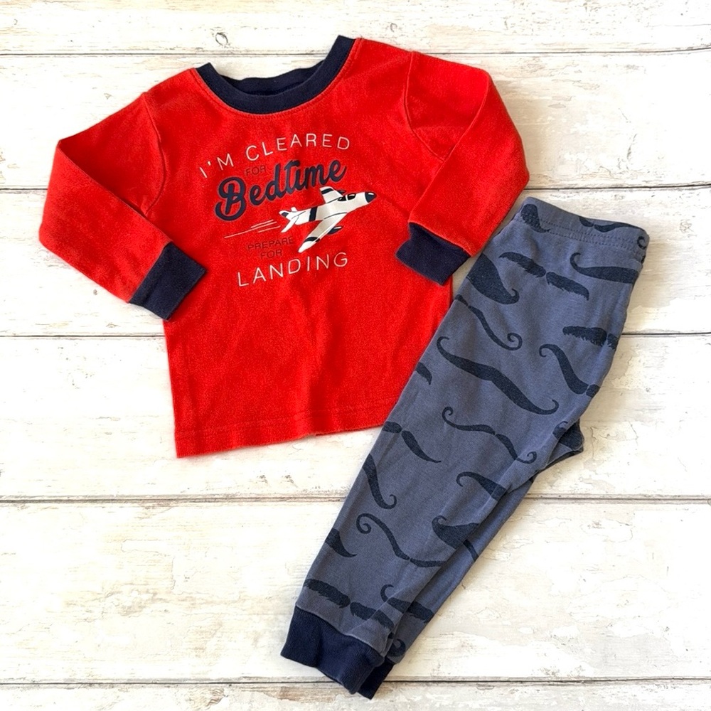 Carters 12m Baby Boys Pajamas Set Mix & Match Long Sleeve Top Pants Pjs